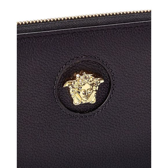 Versace La Medusa Leather Zip Around Wallet - Picture 3 of 4